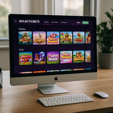 GalacticBets - Benutzerfreundliches Design - Desktop Ansicht